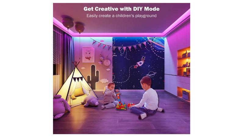 Led Lights for Bedroom 100 ft (2 Rolls of 50ft) Music Sync Color Changing RGB Led Strip Lights with Remote App Control Bluetooth Led Strip, Lights for Room Home Kitchen Party Decor