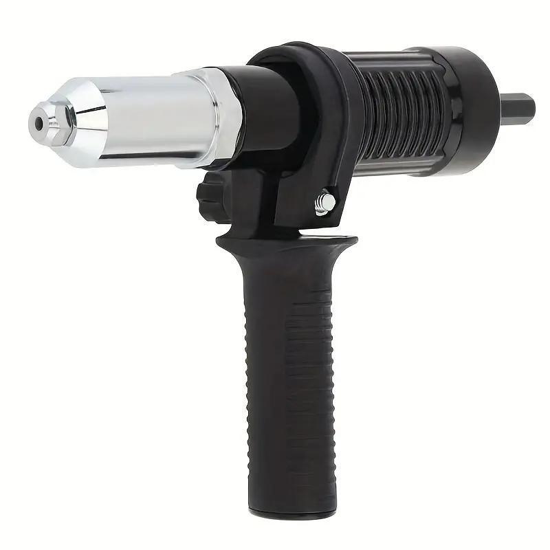 Rivet Adapter Portable Electric Rivet Nut Gun Drill Adapter Practical Power Tools Accessories Heavy Duty Hardware Compact Design Easy Head Swap Simplicity Versatile Compatibility Strong Biting Force High Work Efficiency