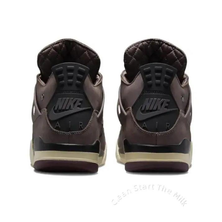 Dark Brown Nubuck Suede Mesh Breathable Mid-Top Vintage Basketball Sneakers - Unisex Burgundy-Cream 2-Tone Cushioned Air Rubber Outsole Retro Streetwear Collectible Shoes