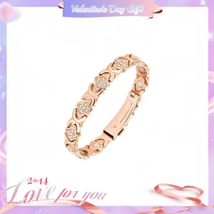 [Valentine's Day Gift]Copper Bracelet for Women,Magnetic for Women with Lucky Clover Design,Adjustable Length with Sizing Tool in Gift Box