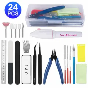 24Pcs Gundam Car Model Tools Kit set - Model Basic Tools,DIY Craft Kit for Beginners and Hobbyists,Gundam and Car Models Building repair Tools