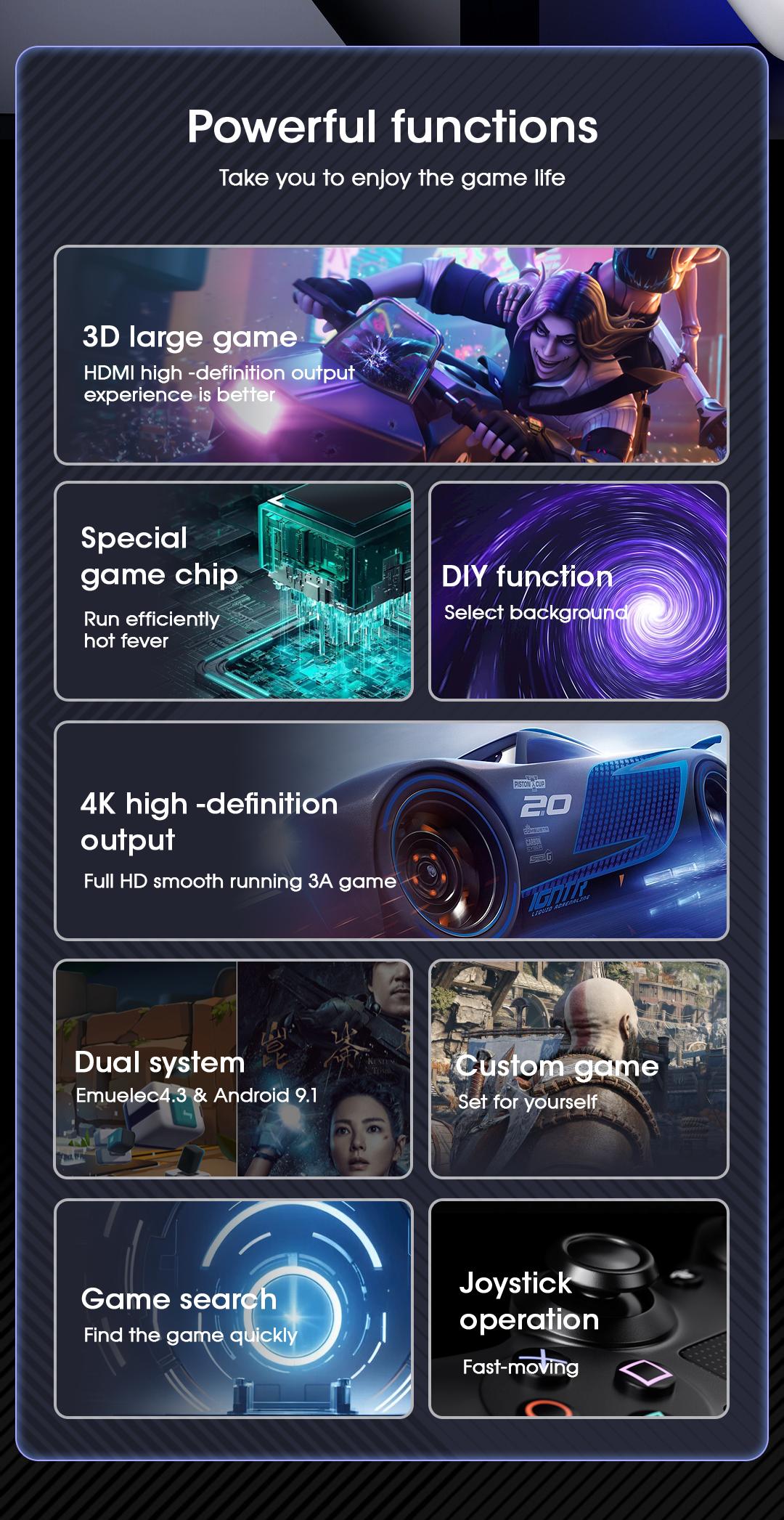 Christmas Children's Gifts  Dual-system GAME BOX Ultra Wireless Computer Game Console, 4k Hdmi Output, Play Cloud gaming Games for TV (Cloud gaming service)