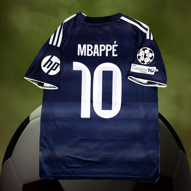 25-26 season new away football jersey Mbappé No. 10 gray and black jersey