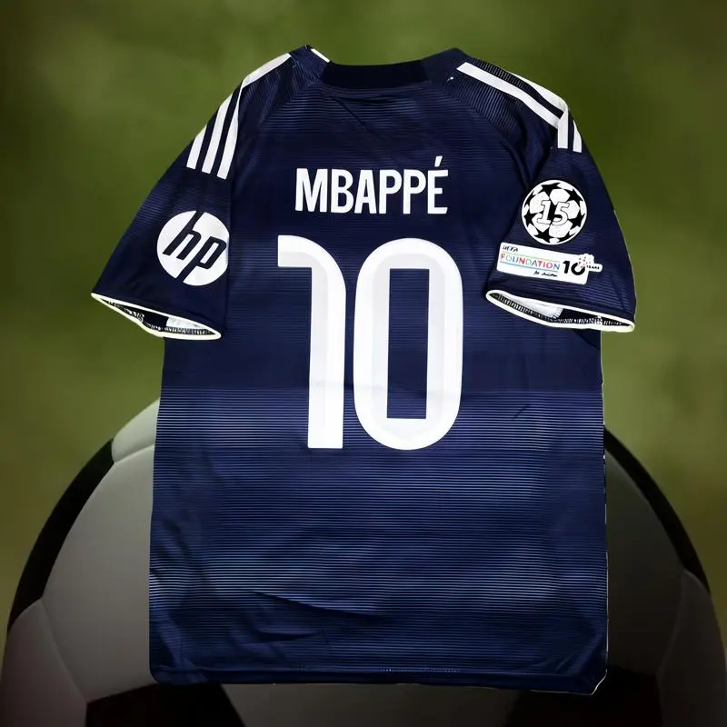 25-26 season new away football jersey Mbappé No. 10 gray and black jersey