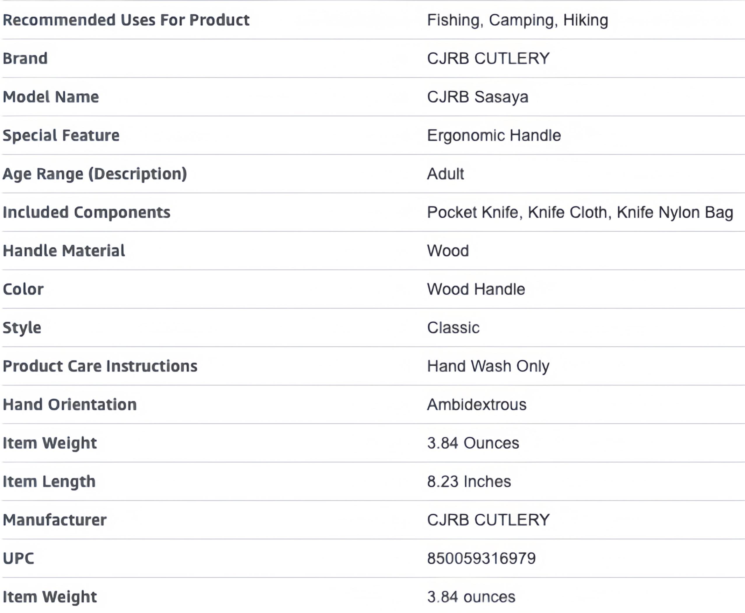CJRB Sasaya Pocket Tool Knife with 3.5'' AR-RPM9 Steel Blade, EDC Knife with Wood Handle for Men Women Camping Hiking and FathersDayGift