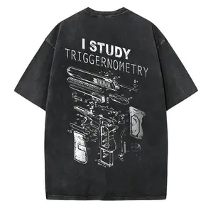 I Study Triggernometry Shirt, Funny Gun Lover T-Shirt, Pro 2A Sweatshirt, Tactical Hoodie for Men，Sweatshirt，Washed Cotton T-shirt, Christmas gift