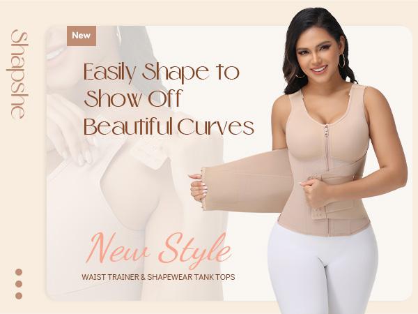 SHAPSHE Waist Shapewear for Women Corset Shapewear Tummy Control with Bra