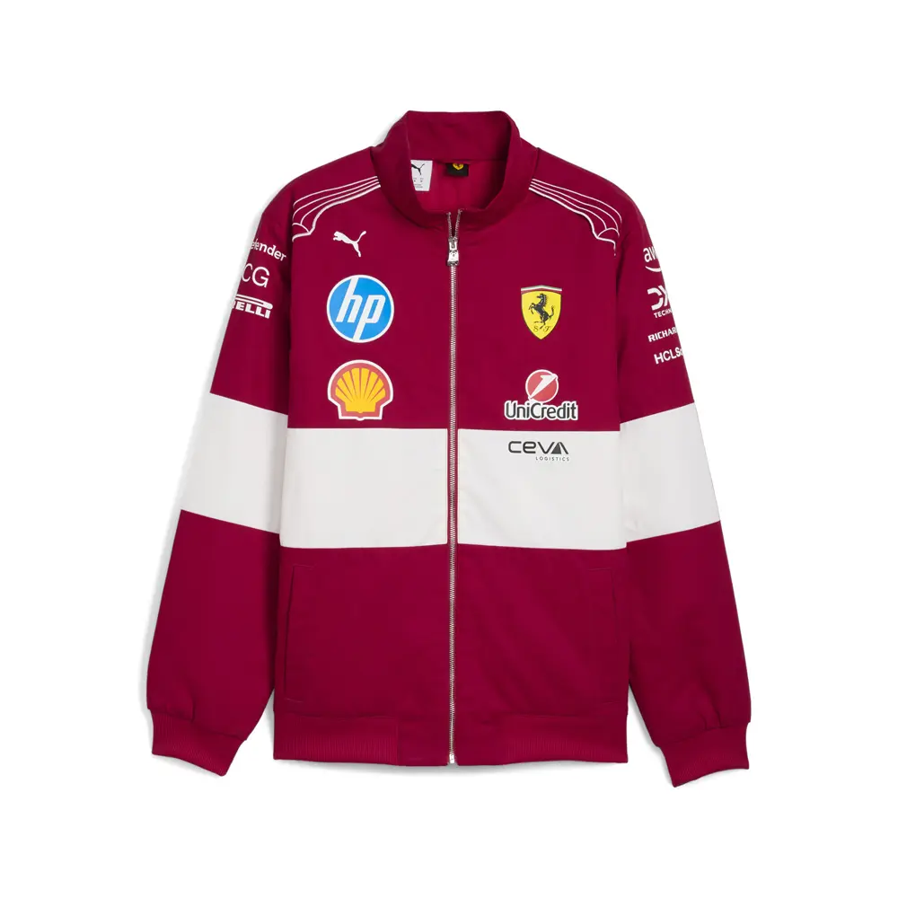 PUMA Mens Scuderia Ferrari Team Racing Jacket Athletic Outerwear Casual - Red