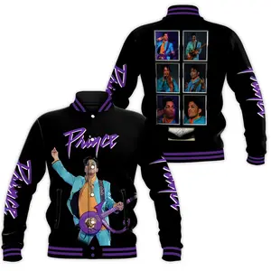 Prince Purple Rain Varsity Jacket | Iconic 80s Music Legend Bomber | Premium Pop Royalty Fan Gear