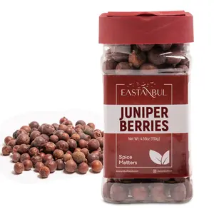 Eastanbul Juniper Berries Whole 4.59oz Vegan Mediterranean Spice for Meat Dishes & Gin Flavor