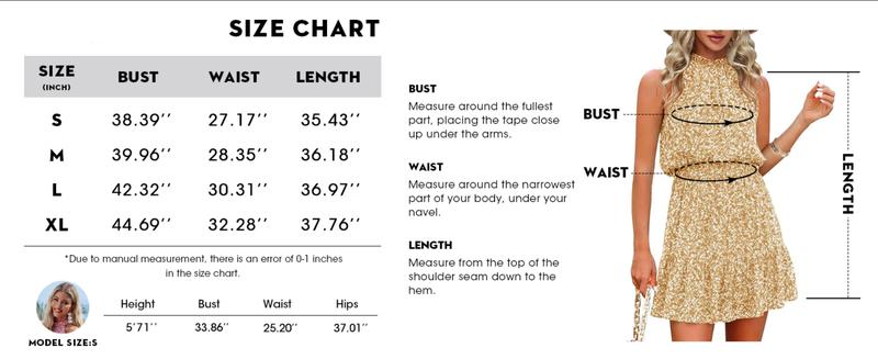 Imily Bela Summer Dress for Women Chiffon Blouses Skirt Spaghetti Sleeveless Tops Halter Ruffle Romper Sun Flowy Summer Outfits