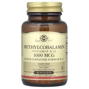Solgar Methylcobalamin (Vitamin B12), 1,000 mcg, 60 Nuggets