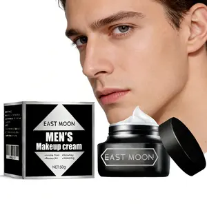 Men's Makeup Cream - 50g Lightweight Formula, Provides Natural Skin Tone Enhancement, Delivers Gentle Hydration, Leaves a Refreshing Non-Greasy Finish, Ideal for Daily Commute and Casual Grooming.