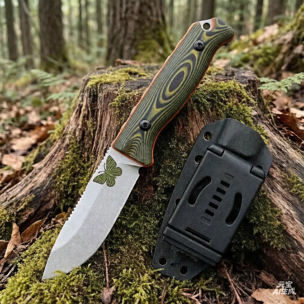 15002/15017/203/4300 Straight knife with scabbard, fruit knife, G10 handle, CNC technology, high-end technology, preferred gift