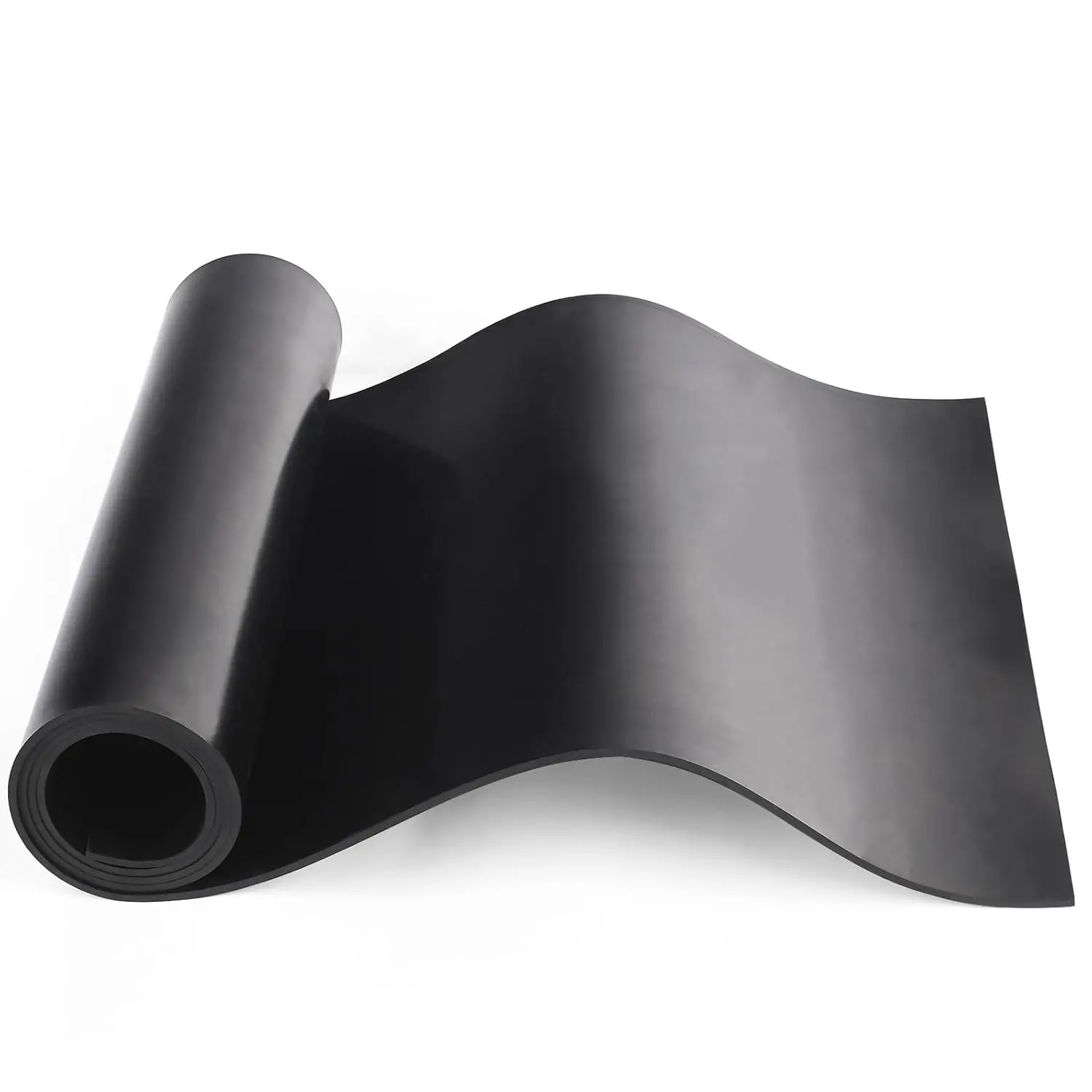 Non-Adhesive Solid Neoprene Rubber Sheet - 40" Wide x 1/8" Thick x 40" Long, 1.5 Specific Gravity, Oil Resistant, Excellent Abrasion Resistance, Flame Retardant Properties, Adults' Padding for Gaskets, Metal Surfaces Sealing, DIY Projects Liner, Engine Sh