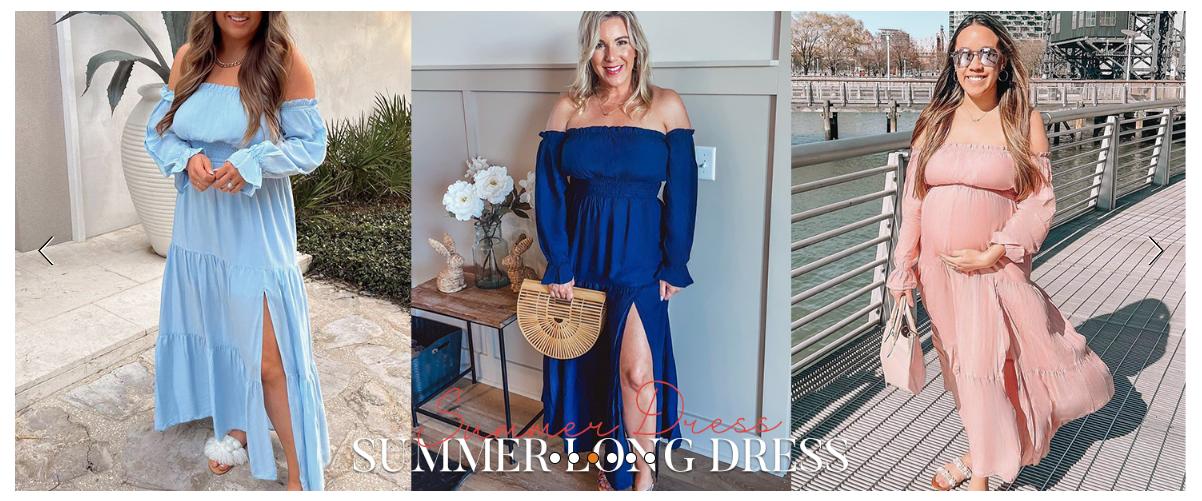 ZESICA Women's 2025 Boho Sexy Off Shoulder Long Sleeve Smocked High Waist Side Split Flowy A Line Tiered Long Maxi Dress