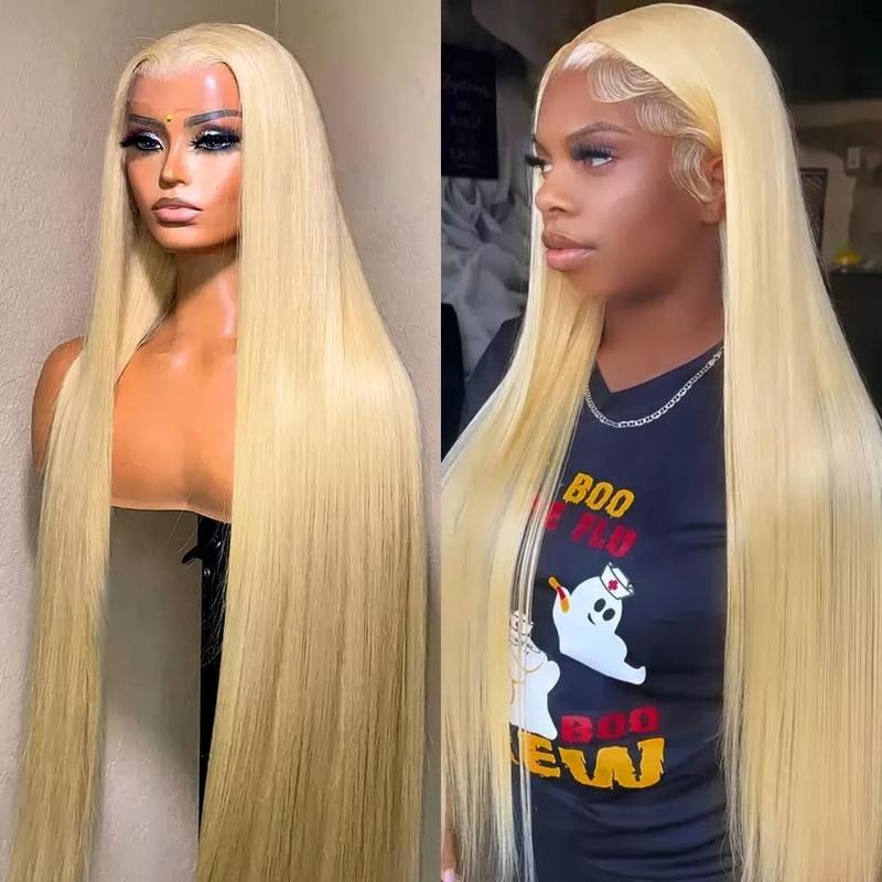 613 Blonde Lace Frontal Wig 13x6 HD Transparent Human Hair Wig For Women Can Be Dyed Pre Plucked With Natural Hairline Colored Wig