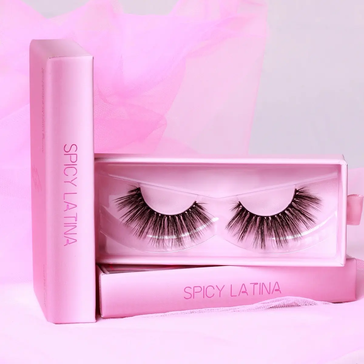 Spicy Latina 3D Silk Lashes Eyelashes Makeup Cosmetic Lash Extensions Eyelash Extension
