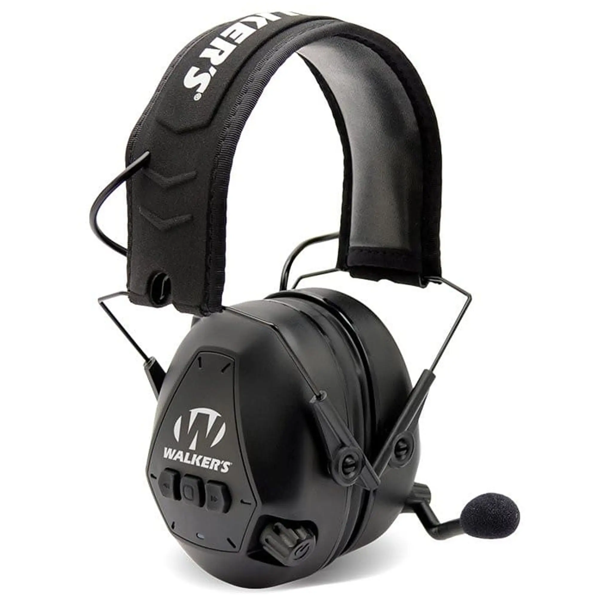 Walkers Bluetooth Passive Ear Muffs with Soft PVC Ear Pads for Shooting and Outdoor Activities, Ergonomic Headband, Batteries Included, Hearing Protection, Distortion-Free Audio, Hunting, Bluetooth Passive Muffs, Minimizes Fatigue, Crisp Audio, 3 Aaa Batt