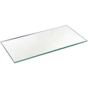 Plymor 3" x 6" Rectangle, 3mm Thick Non-Beveled Glass Mirror