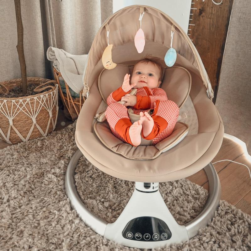HARPPA Weddell Electric Baby Swing & Rocking Chair With Mosquito Net, Portable & Foldable Design, 5 Speeds Swing & Timer, 12 Soothing Songs, Remote Control HARPPA Weddell Electric Baby Swing & Rocking Chair With Mosquito Net, Portable & Foldable Design, 5 Speeds Swing & Timer, 12 Soothing Songs, Remote Control