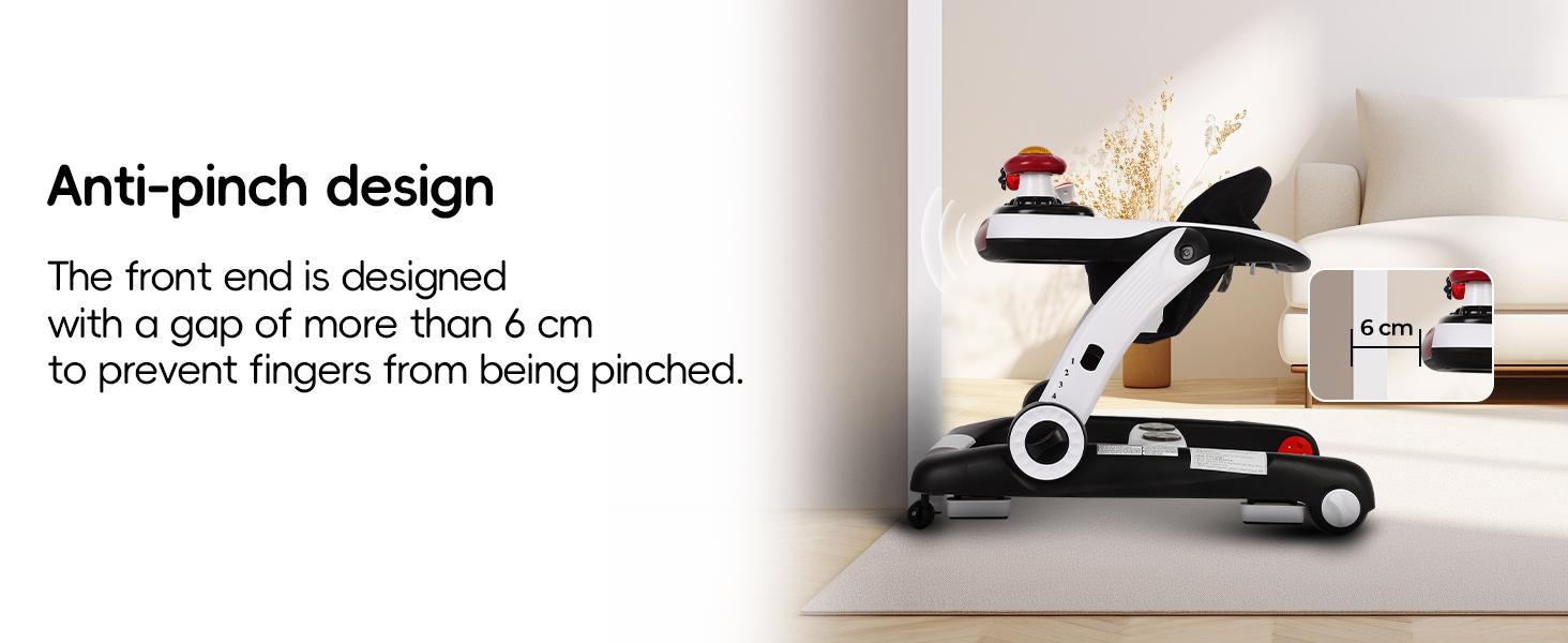 SCITOO 6-in-1 Baby Walker, Foldable Activity Walker with Adjustable Height & Speed, Music, Lights, Anti-Rollover, Toddler Push Walker, Baby Walker with Wheels for Boys & Girls 6-18 Months SCITOO 6-in-1 Baby Walker, Foldable Activity Walker with Adjustable Height & Speed, Music, Lights, Anti-Rollover, Toddler Push Walker, Baby Walker with Wheels for Boys & Girls 6-18 Months