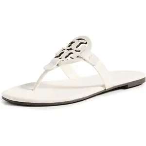 Tory Burch Womens Miller Soft Sandals - New Ivory/Off White