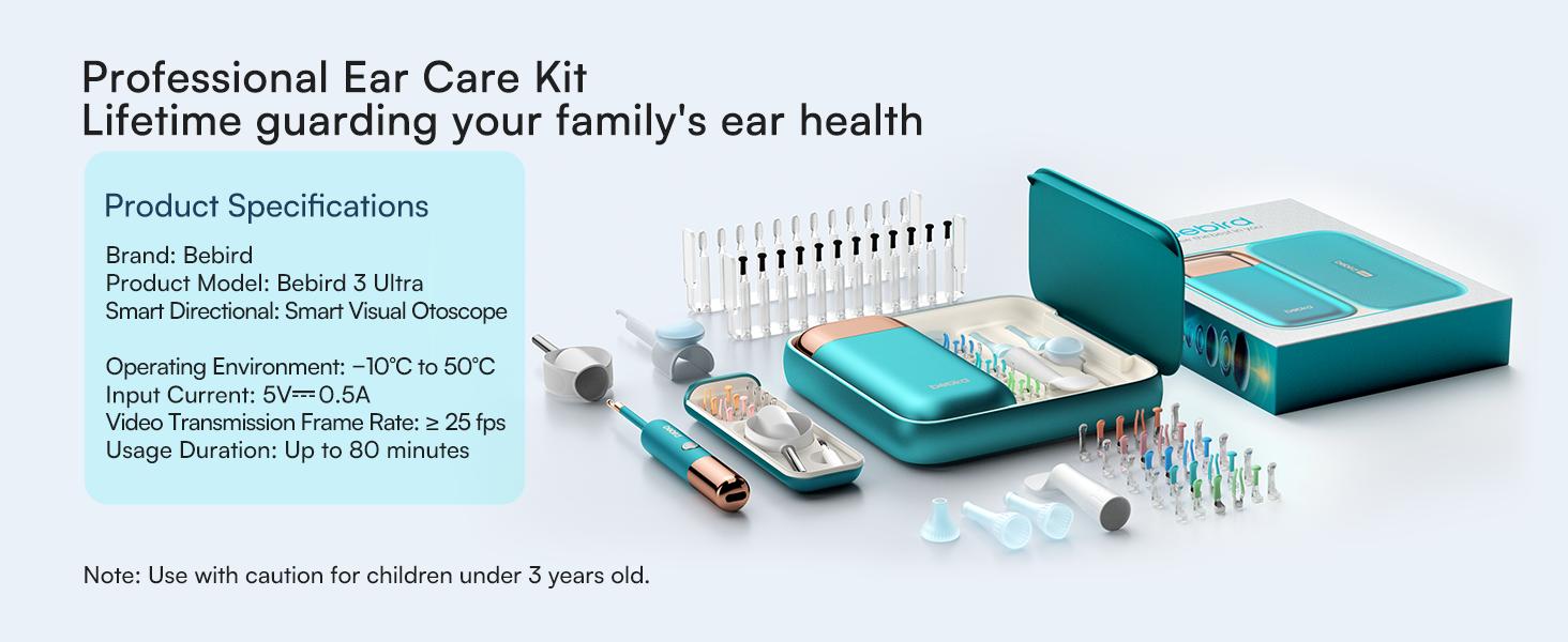 【Theatrical-Grade】Bebird Earsight Ultra Ear Wax Removal Tool , Ear Cleaner with Flexible Ear Camera Otoscope, Painless Visual Ear Pick Tweezers, Visual Scope Earwax Cleaning Dropper, Ear Cleaning Kit for Family