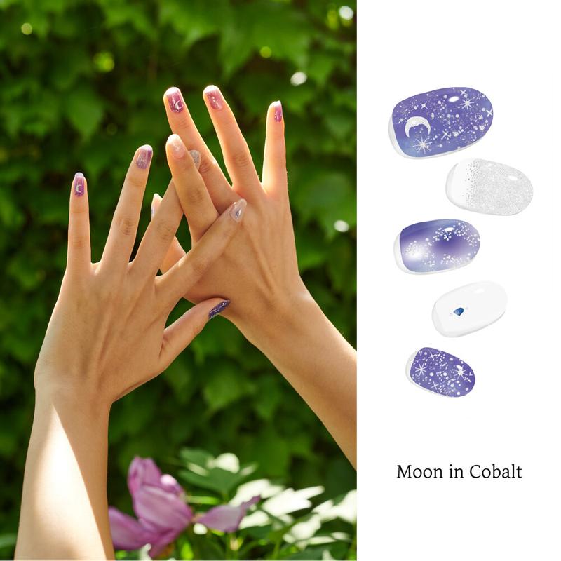 Triple Bundle Semi Cured Gel Nails Strips Odor-Free 30-Second Finish Pick ANY 1 Designs Get 1 Random FREE No Lifting Stays Flat All Day Perfect Gift