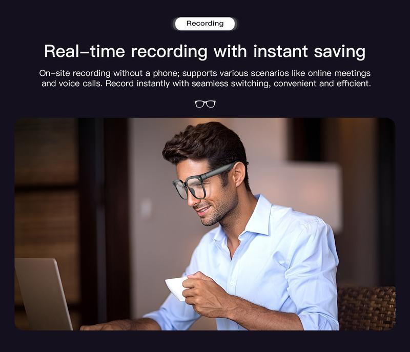 Smart AI Camera Glasses with 8MP Photochromic Lenses ,Button Touch Adjustment for Travel Outdoor Adventures Hands-Free Photography 160+Languages Real-Time Translation Bluetooth Wireless Wearable Video Recording UV Protection