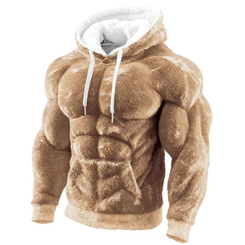 Mens Muscle Hoodie Sweatshirt Vintage FlannelStreet Style Muscle Line Art Warm Fuzzy Hooded Sweatshirts 2D Print Mens Muscle Hoodie Sweatshirt Vintage FlannelStreet Style Muscle Line Art Warm Fuzzy Hooded Sweatshirts 2D Print