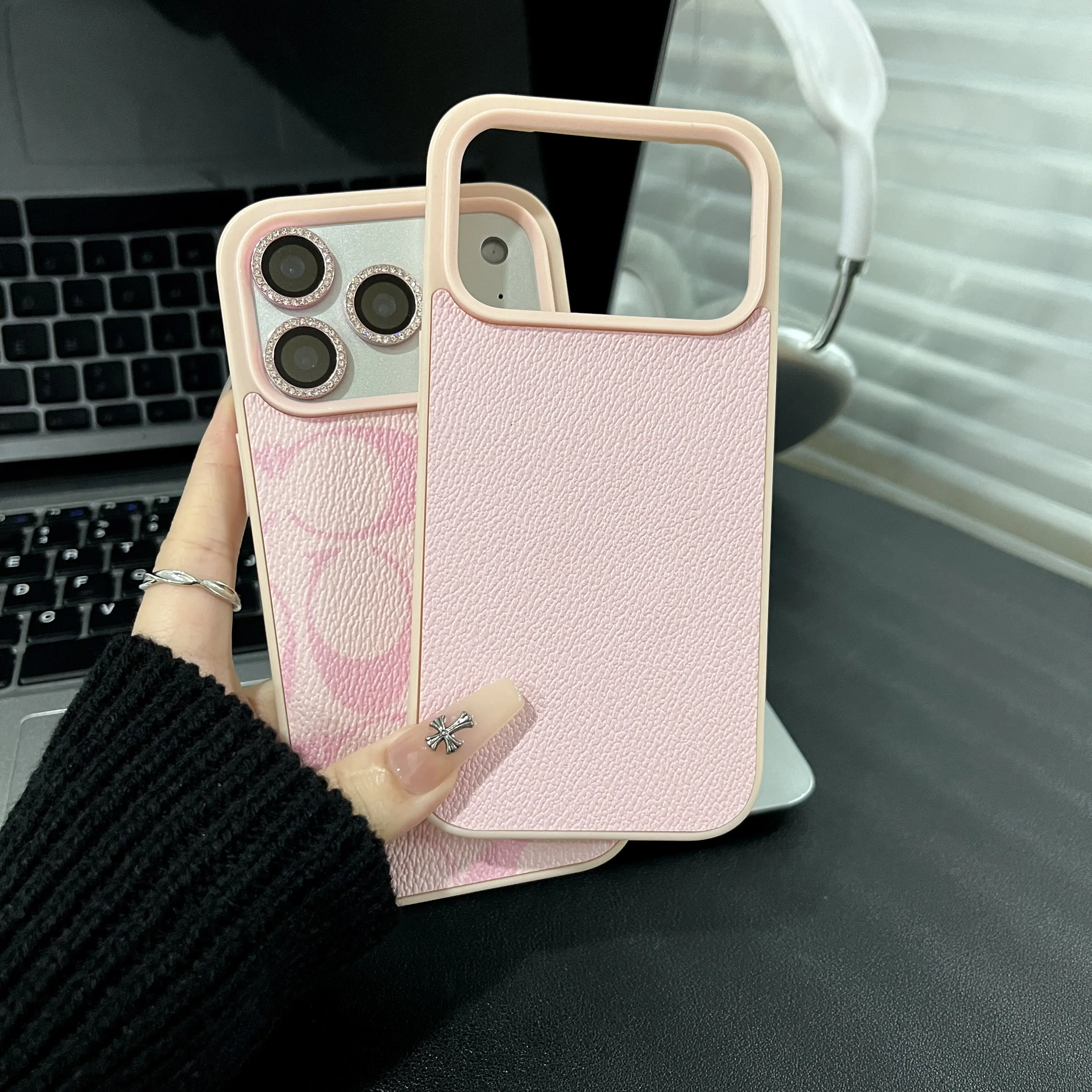 Leather-textured Protective Case: Ultra-slim design with a natural, bare-phone feel; large camera cutout; all-around shock and drop protection. Compatible with iPhone 17 Pro Max, 17 Air, 16 Pro Max, 15 Plus, 14 Pro, 13 Pro Max, and 12 Pro.