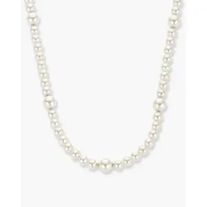 Offset Pearl Necklace