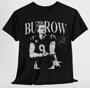 "Joe Burrow Retro Rap Inspired T-Shirt | Vintage Football Fan Tee | Perfect Game Day Outfit"