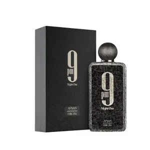 AFNAN 9 PM Night Out Extrait de Parfum Spray, 3.4 Ounce Perfume Fragrance Cologne Spicy Woody Amber Fragrance AFNAN 9 PM Night Out Extrait de Parfum Spray, 3.4 Ounce Perfume Fragrance Cologne Spicy Woody Amber Fragrance