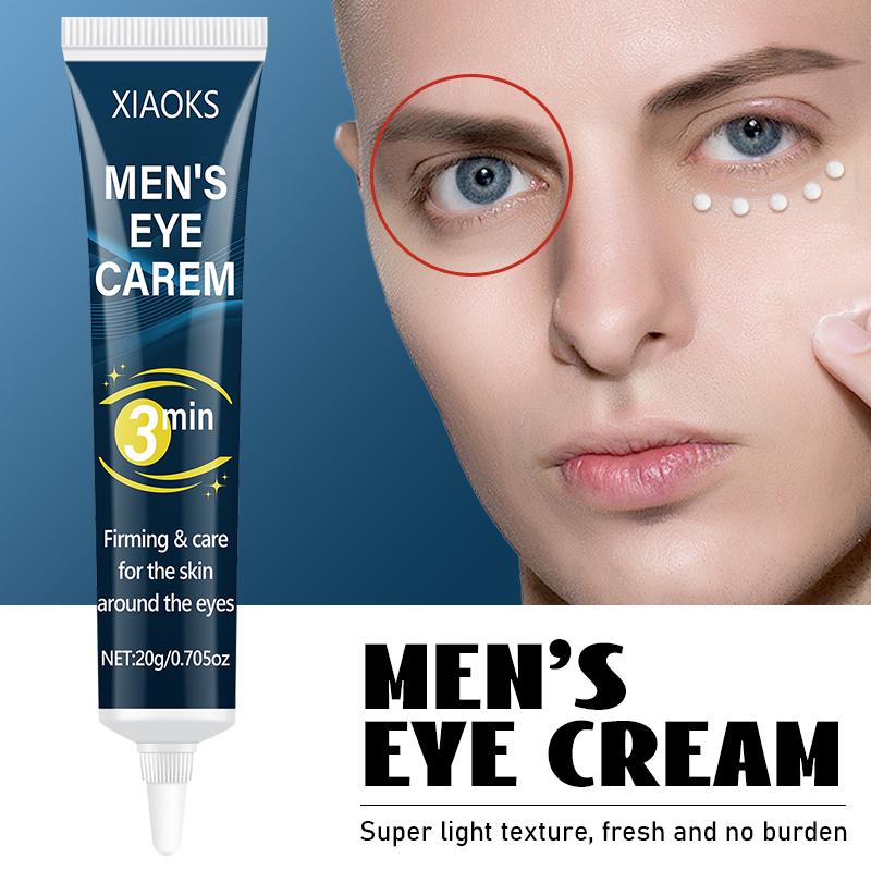 ROZINO MEN'S Eye Cream for Dark Circles & Puffiness - Anti-Aging Formula with Vitamin C Reduces Eye Bags Wrinkles Fine Lines 20g