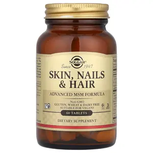 Solgar Skin, Nails & Hair, Advanced MSM Formula, 60 Tablets