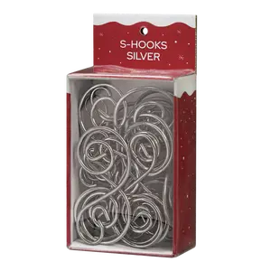 24 Silver S-hooks Ornament
