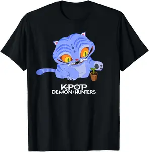 KPop Demon Hunters Cute Derpy Tiger Cartoon T-Shirt