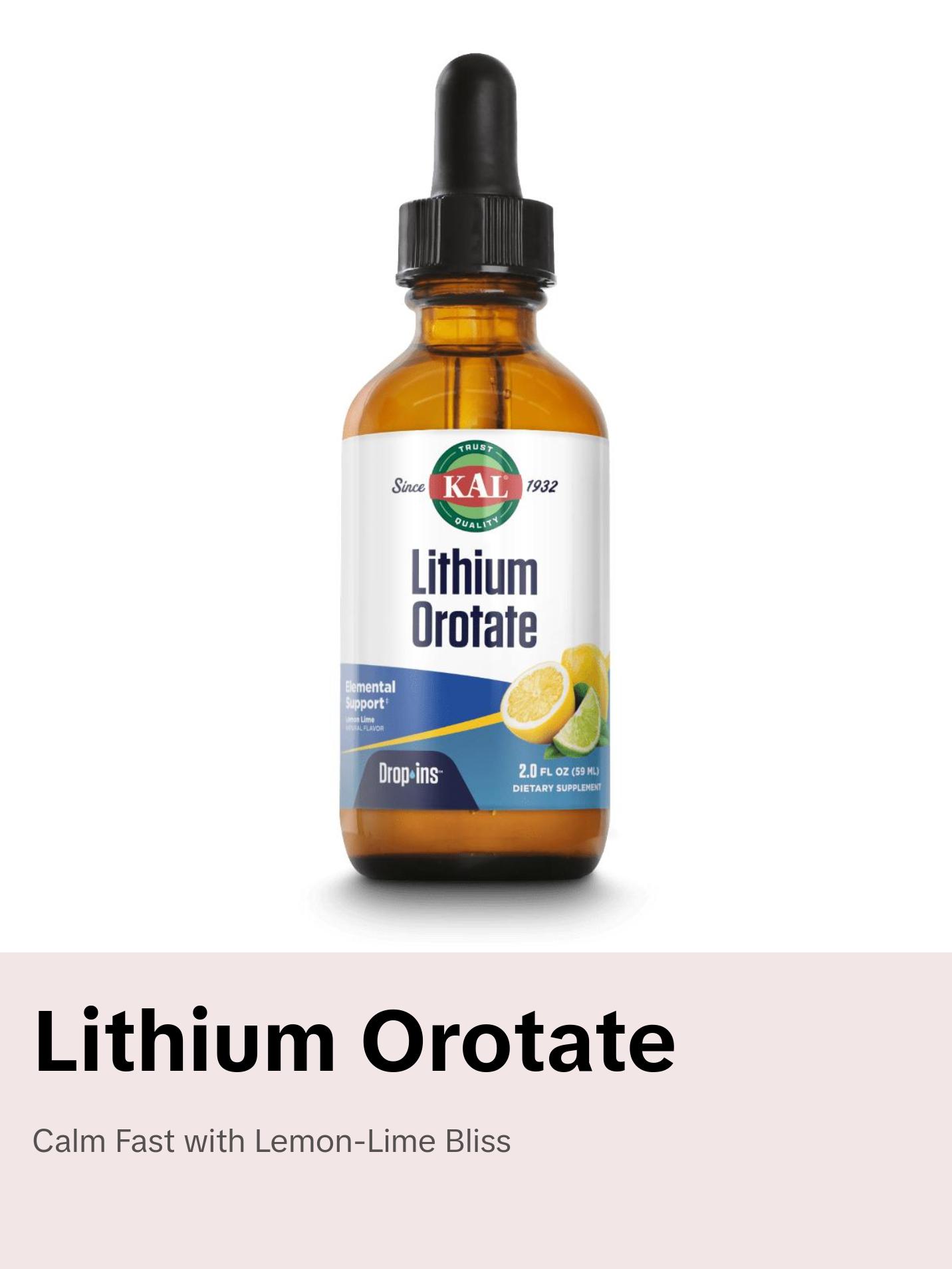 Lithium Orotate DropIns™ Lemon Lime