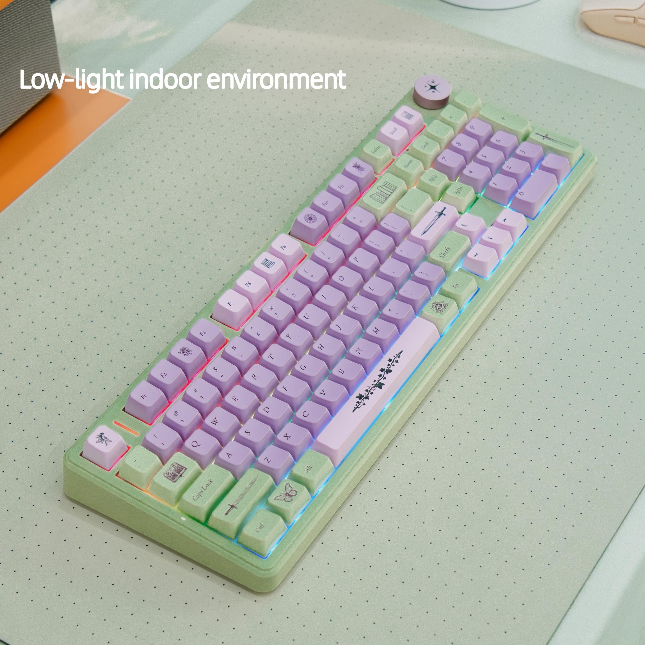 [AULA × Jesnerdingout Co-Designed] Fae Blade F99 Pro Wireless Mechanical Keyboard, 99% Layout, Tri-Mode Connectivity, Hot-Swappable, With Knob Control, RGB Backlight