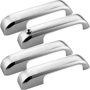 4X Front Rear Chrome Door Handle Covers For 2017-2022 Ford  F450 Super Duty