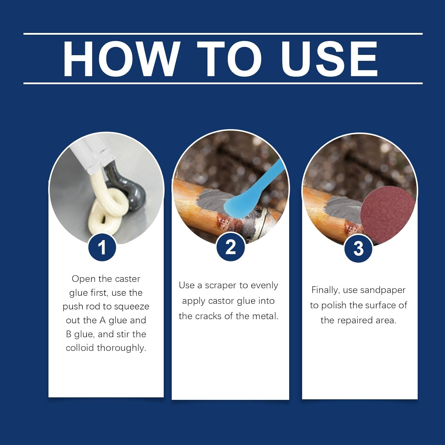 Enhanced Casting Adhesive, Metal Repair Adhesive, Casting Repair Adhesive, High Temperature Resistant Liquid Metal Welding Filler for Metal Casting Defects, AB Glue New Semi