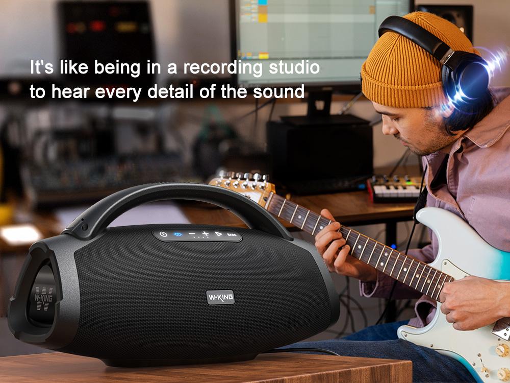 W-KING X20 330W PEAK Boom Box,7.5" Subwoofer 200W RMS,IPX7 Waterproof BT5.4 EQ APP Guitar-in Massive Bass for Outdoor Party W-KING X20 330W PEAK Boom Box,7.5" Subwoofer 200W RMS,IPX7 Waterproof BT5.4 EQ APP Guitar-in Massive Bass for Outdoor Party