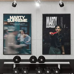 Marty Supreme Movie Poster Unframed, Timothée Chalamet Marty Supreme Movie Poster, Fans Collection, Room Decor, Obsession & Ambition Inspired Film Wall Art, Minimal Typography Movie Decor for Cinephiles