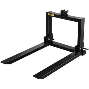 【FathersDayGift】VEVOR 3 Point Hitch Pallet Fork 2000lbs,  , Fork Attachment for Category 1 Tractor, 25.5\'\'x22\'\'x41\'\', Steel Tractor Heavy Equipment Attachment, for Tractor, Skid Steer Loader