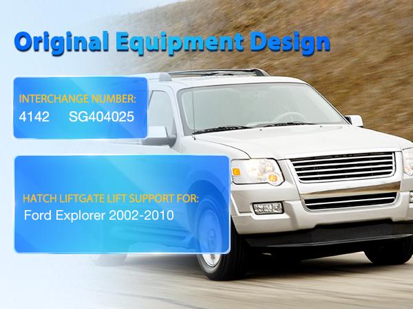 Nilight Hood Gas Struts Lift Supports 4142 for Ford Explorer 2002-2010 Spring Shocks 13 Inch, 2PCS Set Rod