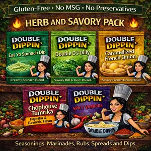 Double Dippin "Herb & Savory 5 pack" (Limited time Only) (DAIRY FREE)