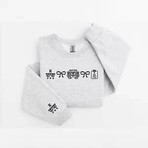 Optometry Icons Embroidered Sweatshirt, Eye Care Crewneck, Optometry Student Gift, Eye Doctor Crewneck
