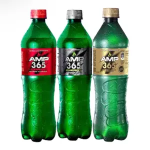 3Packs De AMP 365 Mix   Sabores Cereza Y Frambuesa,Frutas mixtas y Sabores Citricos 600ml